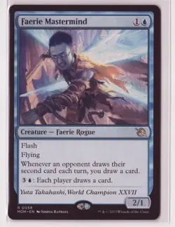 March of the Machine Magic: The Gathering Faerie Mastermind #0058 MTG - Image 1