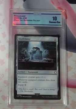 Skullclamp (Uncommon) MTG Universes Beyond: Fallout Foil, CC&G 10 GEM MINT - Image 1