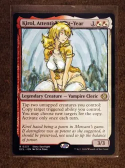 Kirol, Attentive First-Year Altered Art Hand Painted MTG Magic the Gathering - Image 1