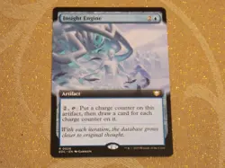 MTG Ext. Art Insight Engine x1 Rare Edge of Eternities Commander NM Low S&H - Image 1
