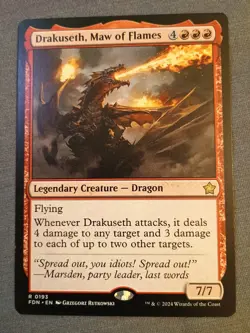 Drakuseth, Maw of Flames Foundations Regular NM R 0193 - Image 1