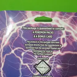 Pokemon TCG Lightning Set 4 Booster Packs & Bonus Card The Fairfield Company - Image 3