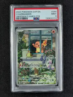 2023 Pokemon CHARMANDER 044 Black Star Promo Obsidian Flames ETB ENG PSA 9 - Image 1