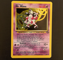 Pokemon English Jungle Mr. Mime Holo #6/64 1999 WOTC Wizards of the Coast LP - Image 1