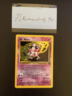 Pokemon English Jungle Mr. Mime Holo #6/64 1999 WOTC Wizards of the Coast LP - Image 2