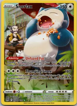 Snorlax #TG10/TG30 Lost Origin Trainer Gallery Full Art Rare Holo Pokemon NM (A) - Image 1