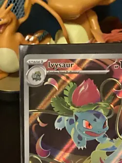 Pokemon TCG Ivysaur 134/132 Me01 Illustration Rare Stage 1 110 LP Holo English - Image 3