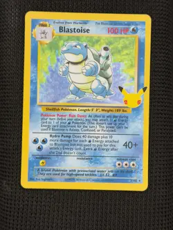 Blastoise 2/102 Classic Collection Celebrations: Classic Collection Pokemon NM - Image 1