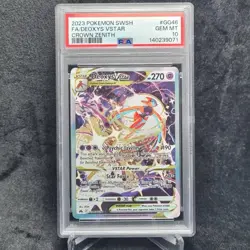 2023 Pokemon SWSH Crown Zenith Deoxys VSTAR Galarian Gallery #GG46/GG70 PSA 10 - Image 1