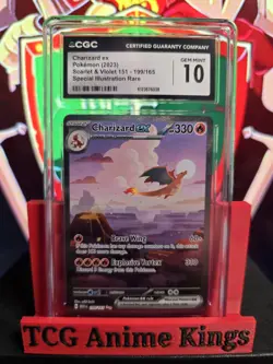 Charizard EX 199/165 Scarlet & Violet Illustration CGC Gem Mint 10 Pokemon TCG - Image 1