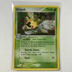 Pokemon TCG Ninjask Rare -Swirl- Holo 13/107 - Image 1