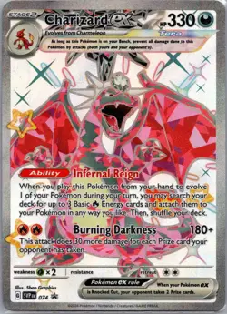 CHARIZARD EX 074 PROMO SCARLET & VIOLET POKEMON MP - Image 1