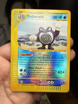 Pokemon Poliwrath 024/165 Expedition Base Set Reverse Holo - Image 1