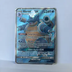 Pokemon TCG Blastoise GX Holo Ultra Rare SM189 Black Star Promo 2019 - DMG - Image 1