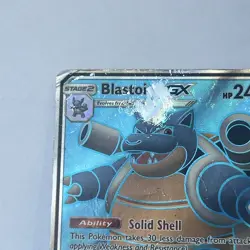 Pokemon TCG Blastoise GX Holo Ultra Rare SM189 Black Star Promo 2019 - DMG - Image 2