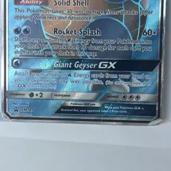 Pokemon TCG Blastoise GX Holo Ultra Rare SM189 Black Star Promo 2019 - DMG - Image 3