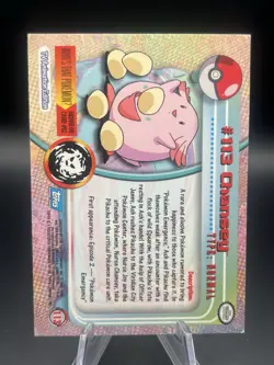 Pokemon Topps TV Chansey #113 Topps Series 2 - Image 2