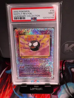 2002 Pokemon Legendary Collection #76 GASTLY Reverse Foil PSA 9 - Image 3
