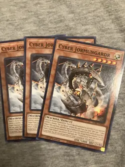 Yugioh! 3x Cyber Jormungardr ALIN-EN026 Common 1st Ed NM - Image 1