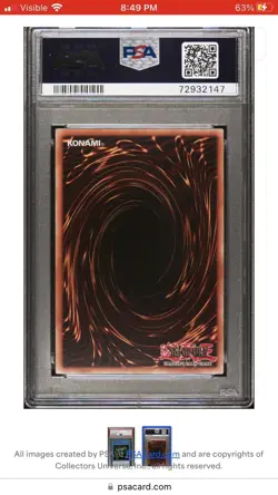 2019 Yugioh Speed Duel STP1 Relinquished PSA 10 - Image 2