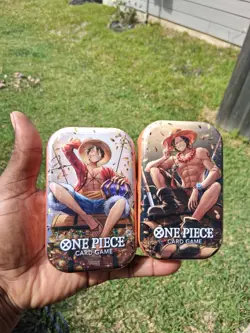 New & Sealed! Set of 2 One Piece Card Game Tin Pack Set Volume 2 OP-13 - Image 1