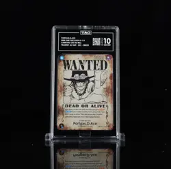 One Piece OP-13 Carrying On His Will #119 Portgas.D.Ace Wanted Poster TAG 10 - Image 1