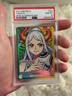 One Piece PSA 10 Yamato Alt Art Leader OP06-022 Wings of the captain English - Image 1