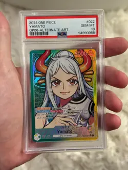 One Piece PSA 10 Yamato Alt Art Leader OP06-022 Wings of the captain English - Image 2