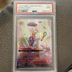Disney Lorcana - Donald Duck Pie Slinger- Enchanted- 214/204 - PSA 9 - Image 1