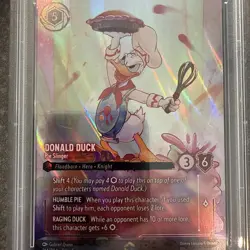 Disney Lorcana - Donald Duck Pie Slinger- Enchanted- 214/204 - PSA 9 - Image 3