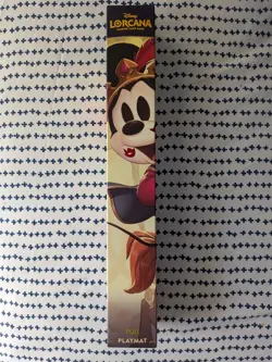 Disney Lorcana Parks Exclusive Mickey & Minnie Foil Playmat Sealed - Image 1