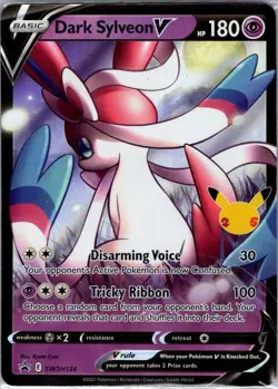 Dark Sylveon V SWSH134 SWSH: Sword & Shield Promo Cards - Pokemon Card - NM - Image 1
