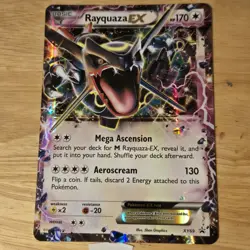 Rayquaza EX XY69 Black Star Promo JUMBO Holo Pokemon Card English LP - Image 1