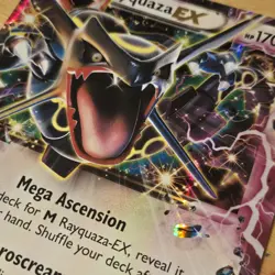Rayquaza EX XY69 Black Star Promo JUMBO Holo Pokemon Card English LP - Image 2