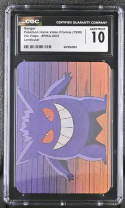 Pokemon Gengar Lenticular Viz Video Promo 3D Card - CGC 10 MINT PIKA-0031 VHS - Image 1