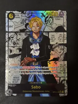 OP13-120 Sabo SEC Manga Rare (Super Alternate Art) One Piece Card Game English - Image 1
