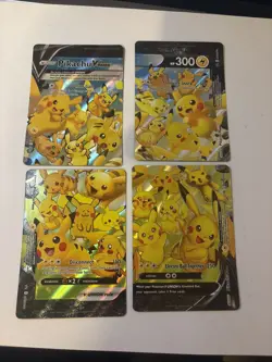 Pikachu V-Union [Set of 4] SWSH: Sword & Shield Promo Cards Holo - Image 1