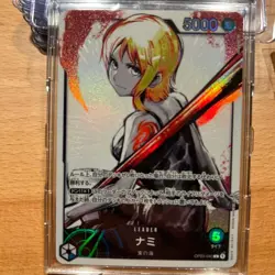 One Piece Card Game Nami Alt art OP03-040 L Mighty Enemies Japanese USED FC - Image 1