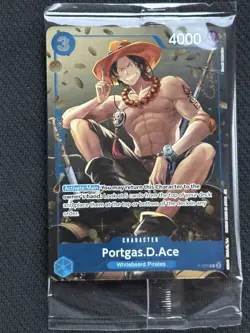 Portgas.D.Ace (Tin Pack Set Vol. 2) P-074 One Piece Promotion Card Foil Sealed - Image 1