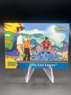 OR1 The Lost Lapras Pokemon Topps Series 3 Orange Islands Card Blue Label - Image 1