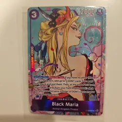 Black Maria Illustration Box Vol.2 OP08-074 One Piece Promotion Card Foil Sealed - Image 3