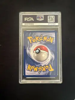 Hitmonlee Holo 7/62 Fossil Ultra Rare Pokemon Card PSA 7 Near Mint - Image 2