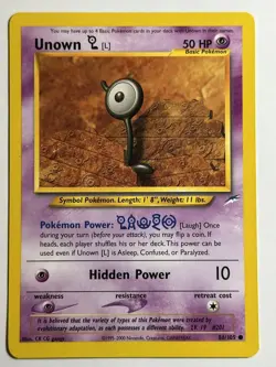 Unown [L] Neo Destiny 086/105 MP-LP Pokemon Card - Image 1