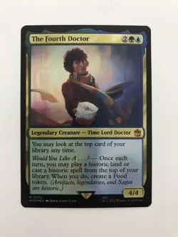 The Fourth Doctor Foil MTG Magic the Gathering Card NM Near Mint WHO - Image 1