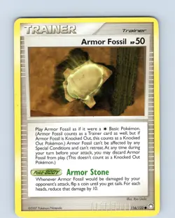 Pokemon TCG Armor Fossil Mysterious Treasures 116/123 Common Card Played MP-LP - Image 1