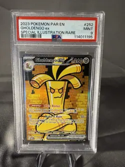 Pokemon PAR Gholdengo ex #252 & Gimmighoul #198 Graded Card Lot - Image 1