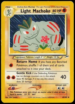 Light Machoke 49/105 Uncommon Neo Destiny Pokemon Card - Image 1