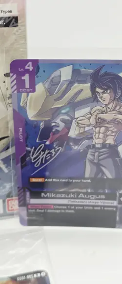 X1 Gundam Card Tcg Booster Box Steel Requiem GD03 + 3 Promos- Mikazuki Signature - Image 4