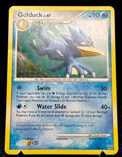 Golduck 29/127 HP/DMG Non Holo Rare Platinum Pokemon Card! - Image 1