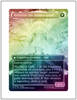 1x Venat, Heart of Hydaelyn, Borderless Art Foil, Final Fantasy, MTG NM - Image 2